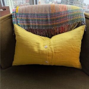 Chartreuse Linen Lumbar Pillows (Pair)